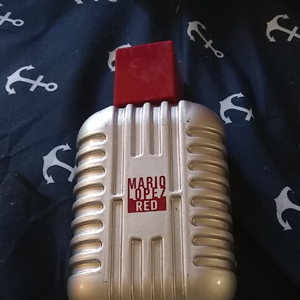 Mario Lopez Red Silver and Red Bottle...Free Gift Who Doesn't Like Free!!!!!!!!!